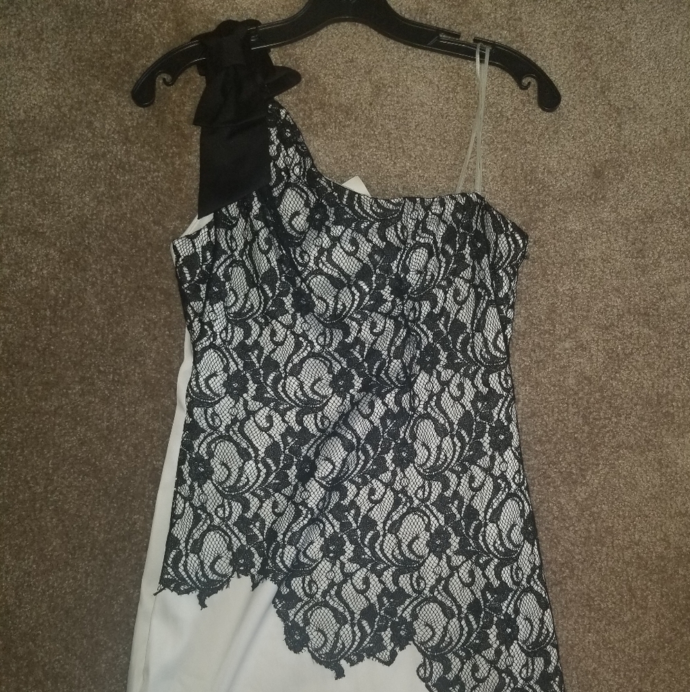 One shoulder cocktail dress